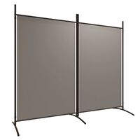 vidaXL Romdeler med 2 paneler antrasitt 175x180 cm stoff