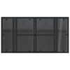 vidaXL Hagebord med glassplate svart 100x55x73 cm polyrotting