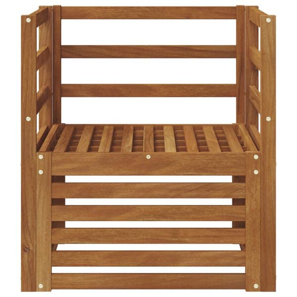 vidaXL Utend&oslash;rs sofa-sett Naturlig 67 x 63 x 73 cm Solid akasietre