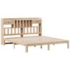 vidaXL Seng med bokhylle uten madrass 180x200 cm heltre furu