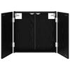 vidaXL Dartbrettskap Svart eik 56 x 12 x 53,5 cm Konstruert tre