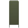 vidaXL Highboard olivengrønn 68x39x103,5 cm stål