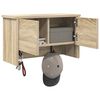 vidaXL Vegghengt kleshenger Sonoma eik 50 x 20 x 30 cm Konstruert tre