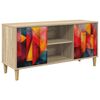 vidaXL TV-skap HEESCH 102 x 33 x 50 cm Sonoma Konstruert tre