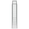 vidaXL Gabionkurver buede 5 stk 300x50x220/240 cm galvanisert jern