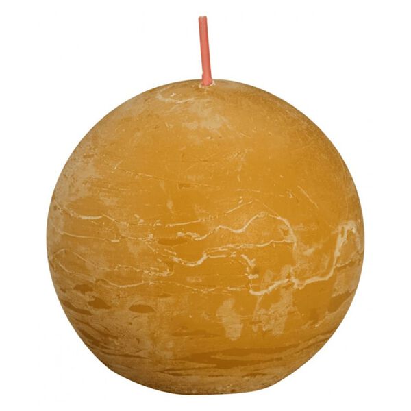 Bolsius Rustikke kulelys Shine 6 stk 76x71 mm bikake gul