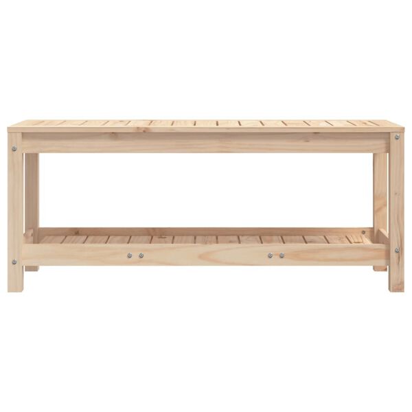 vidaXL Hagebenk 108x35x45 cm heltre furu