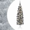 vidaXL Kunstig smalt juletre med julekuler 180 cm 300 LED-lys Varmhvit