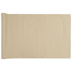vidaXL Balkongskjerm Oxfordstoff 90x600 cm Beige