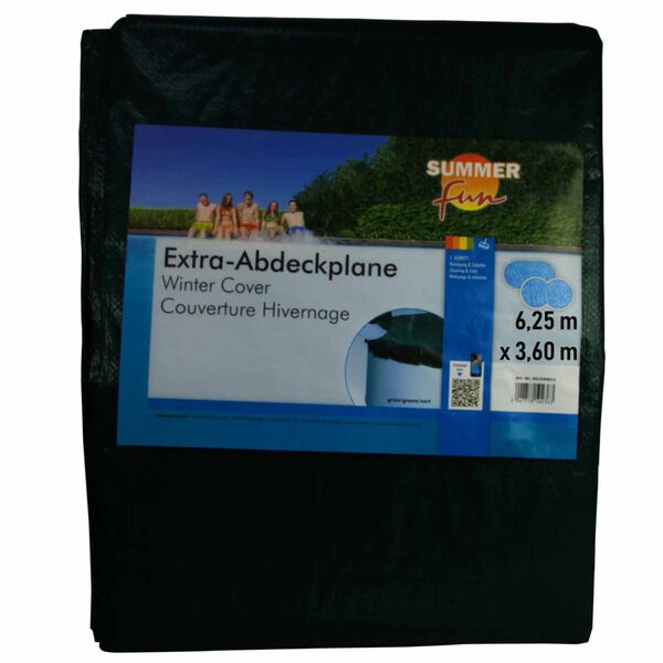 Summer Fun Vintertrekk for basseng ovalt 625 cm PVC grønn