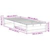 vidaXL Sengestamme Hvit 100 x 220 cm Massiv furu