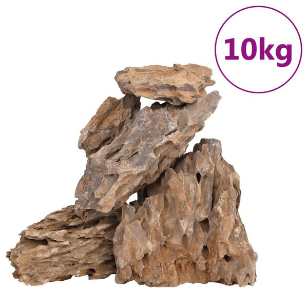 vidaXL Dragesteiner 10 kg blandet farge 10-30 cm