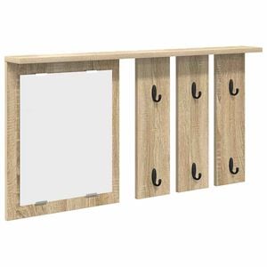 vidaXL Vegghengt kleshenger Veggmontert Sonoma eik 85 x 10 x 45 cm