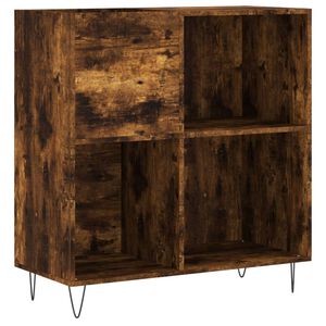 vidaXL Hifi-benk r&oslash;kt eik 84,5x38x89 cm konstruert tre