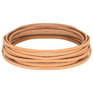 vidaXL L&aelig;rreim 1 Lys Brun 200 x 0,3 cm L&aelig;r