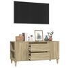 vidaXL TV-benk sonoma eik 102x44,5x50 cm konstruert tre