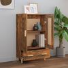 vidaXL Highboard r&oslash;kt eik 70x31x115 cm konstruert tre