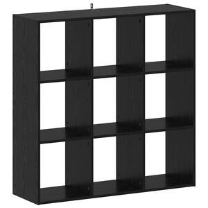 vidaXL Bokhylle Svart eik 102 x 32 x 102 cm