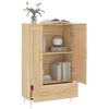 vidaXL Highboard sonoma eik 69,5x31x115 cm konstruert tre