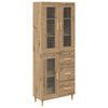 vidaXL H&oslash;yskap Artisan Eik 69,5 x 34 x 180 cm Konstruert tre