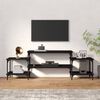 vidaXL TV-benk svart 157x35x52 cm konstruert tre