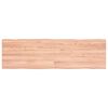 vidaXL Bordplate lysebrun 140x40x(2-4)cm behandlet heltre naturlig