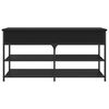 vidaXL Skobenk svart 100x42,5x50 cm konstruert tre