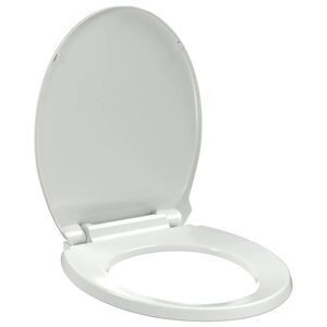 vidaXL Mykt-lukkende toalettstol oval