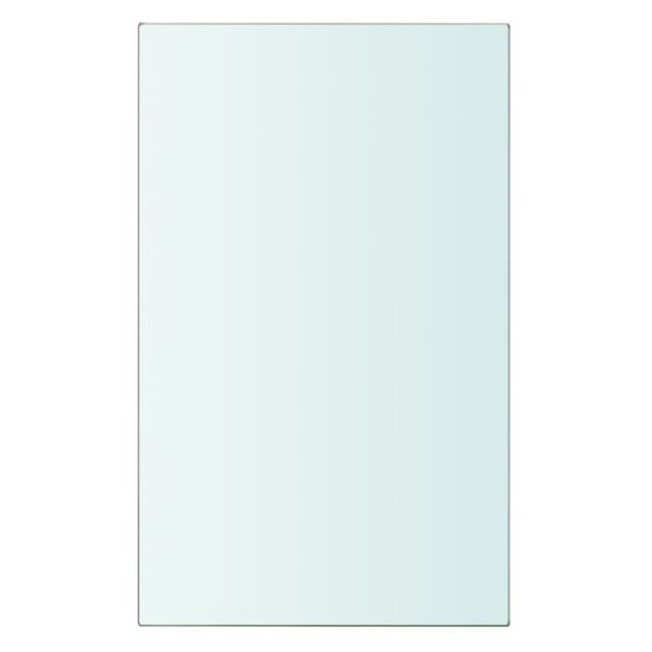 vidaXL Hyllepanel klart glass 20x12 cm