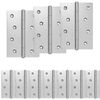 vidaXL Hingse 24 stk. 100 x 70 x 8 mm S&oslash;lv St&aring;l