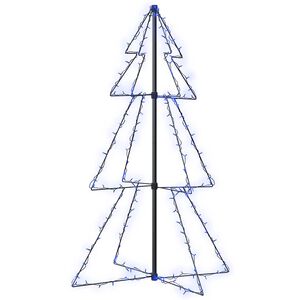 vidaXL Juletrekjegle 160 LED innend&oslash;rs og utend&oslash;rs 78x120 cm