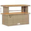 vidaXL Hage Spisegruppe Beige polyrotting
