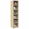 vidaXL Highboard sonoma eik 40x41x185 cm konstruert tre