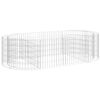 vidaXL Gabion høybed galvanisert jern 200x100x50 cm