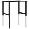 vidaXL Arbeidsbenk m&oslash;rkebrun 80x60x(71,5-98) cm heltre eik