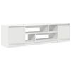 vidaXL TV-benk hvit 188,5x41x50 cm konstruert tre