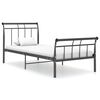 vidaXL Sengeramme svart metall 90x200 cm