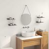 vidaXL Flytende hylle Veggmontert 4 pcs Svart 30 x 18 x 2,5 cm St&aring;l
