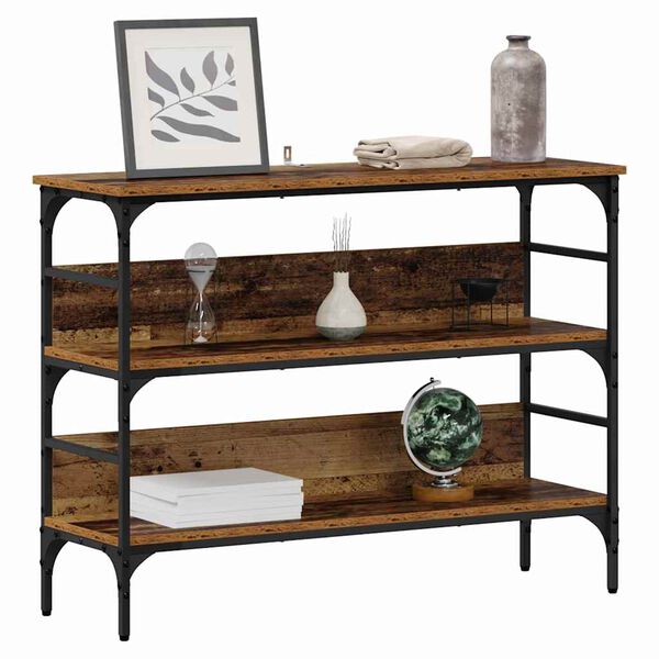 vidaXL Konsollbord Gammelt tre 100 x 32 x 75 cm Konstruert tre