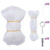 vidaXL Kattenett gjennomsiktig 4x3 m nylon