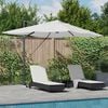 vidaXL Kipp Roma Parasol Beige og svart 352 x 251 x 265 cm