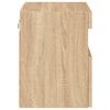 vidaXL Vegghengte TV-benker med LED 2 stk sonoma eik 40x30x40 cm