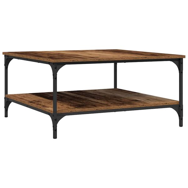 vidaXL Kaffebord Gammelt tre 80 x 80 x 40 cm Konstruert tre