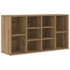 vidaXL Skobenk med hylle Artisan Eik 103 x 30 x 54,5 cm Konstruert tre