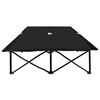 vidaXL Sammenleggbar solseng for 2 personer svart st&aring;l
