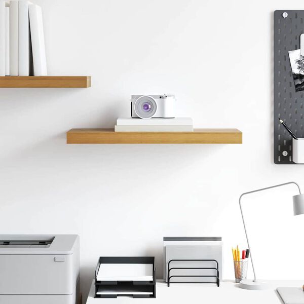 vidaXL Vegghylle Veggmontert Brun 50 x 23 x 4 cm Konstruert tre