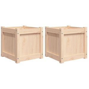 vidaXL Plantekasser 2 stk heltre furu