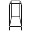 vidaXL Konsollbord gjennomsiktig 140x35x75 cm herdet glass