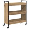 vidaXL Kj&oslash;kkenvogn Artisan Eik 70 x 30 x 82 cm Konstruert tre