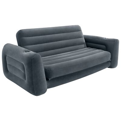 Intex Oppblåsbar stol 203x231x66 cm mørkegrå